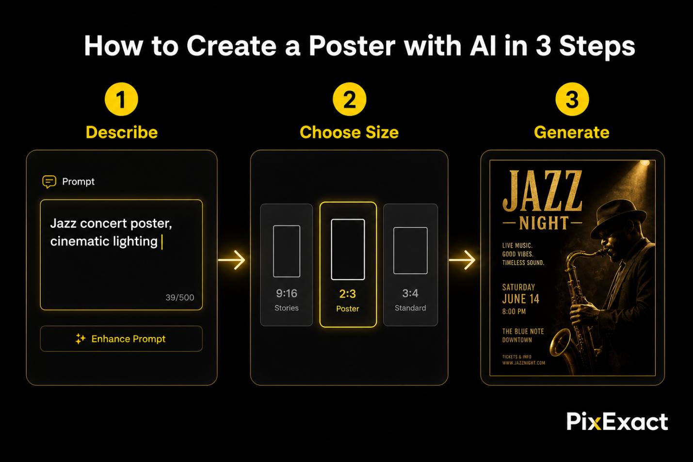 How to Create a Poster with AI in 3 Steps