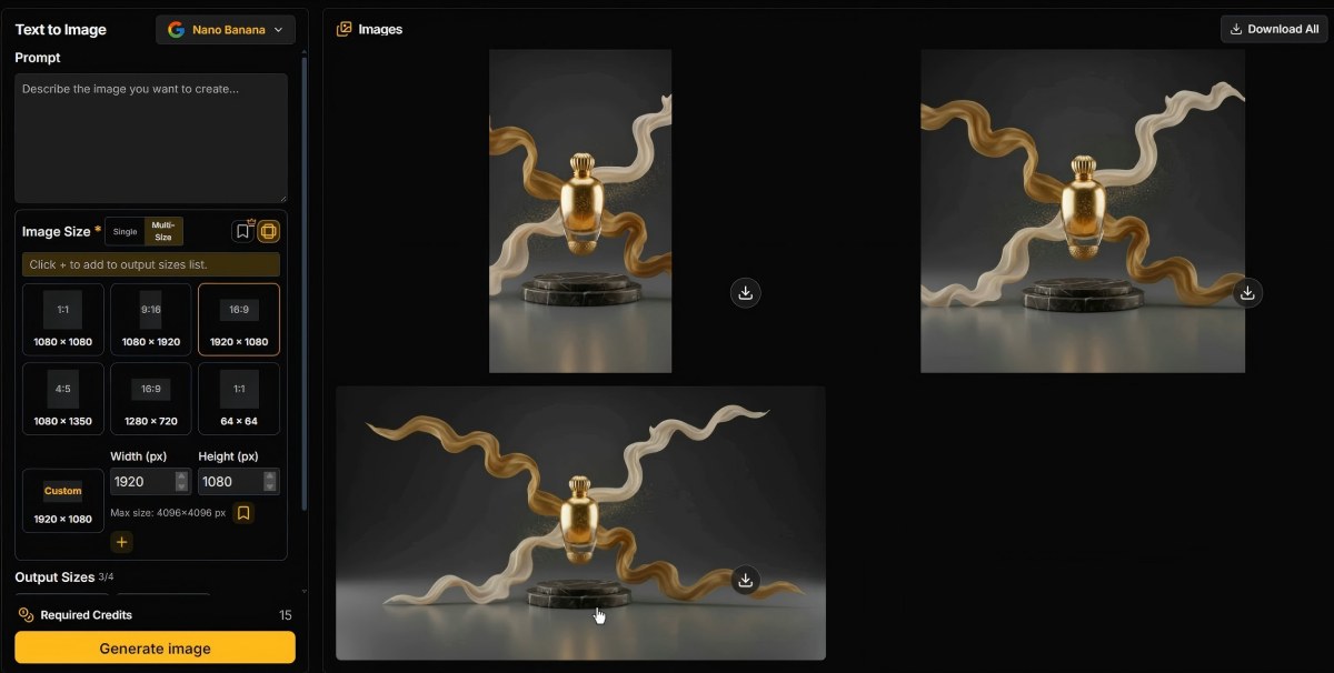 How to use ai Generate a Full Set of Ad Creatives from a Single Prompt