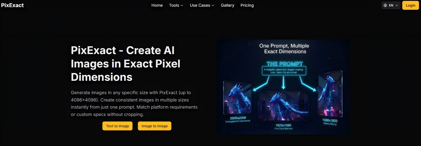 PixExact - Create AI Images in Exact Pixel Dimensions