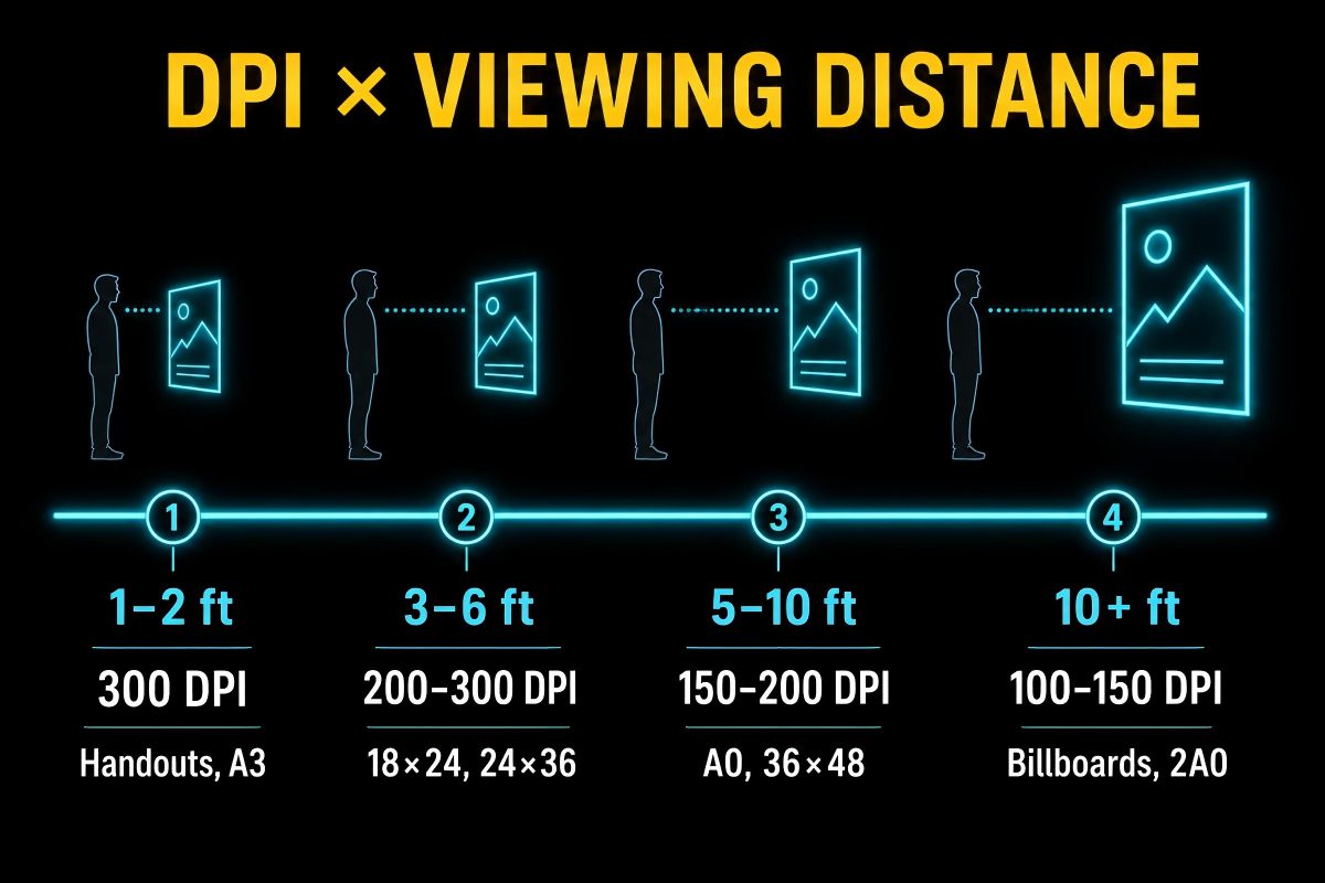 Resolution and viewing distance guide