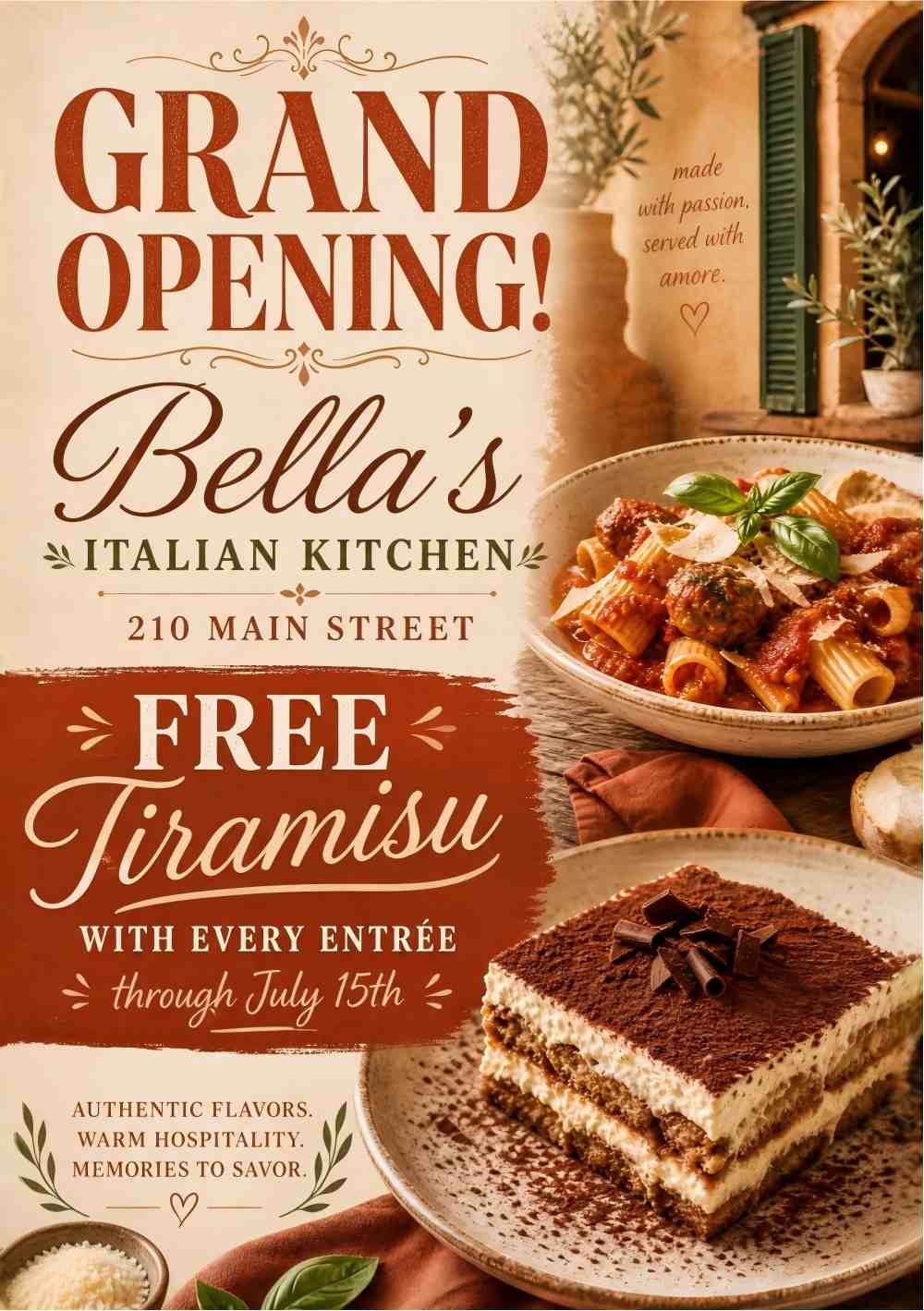 Collection of AI-generated restaurant flyers for different specials and events