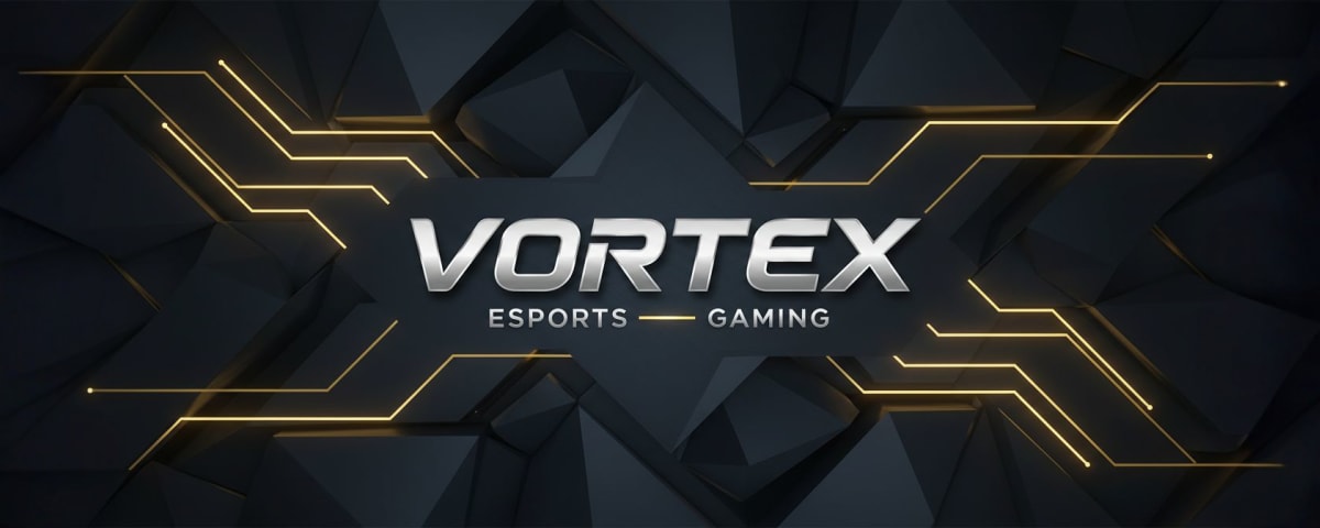 Diseño de banner de Twitch profesional - Fondo tecnológico geométrico abstracto