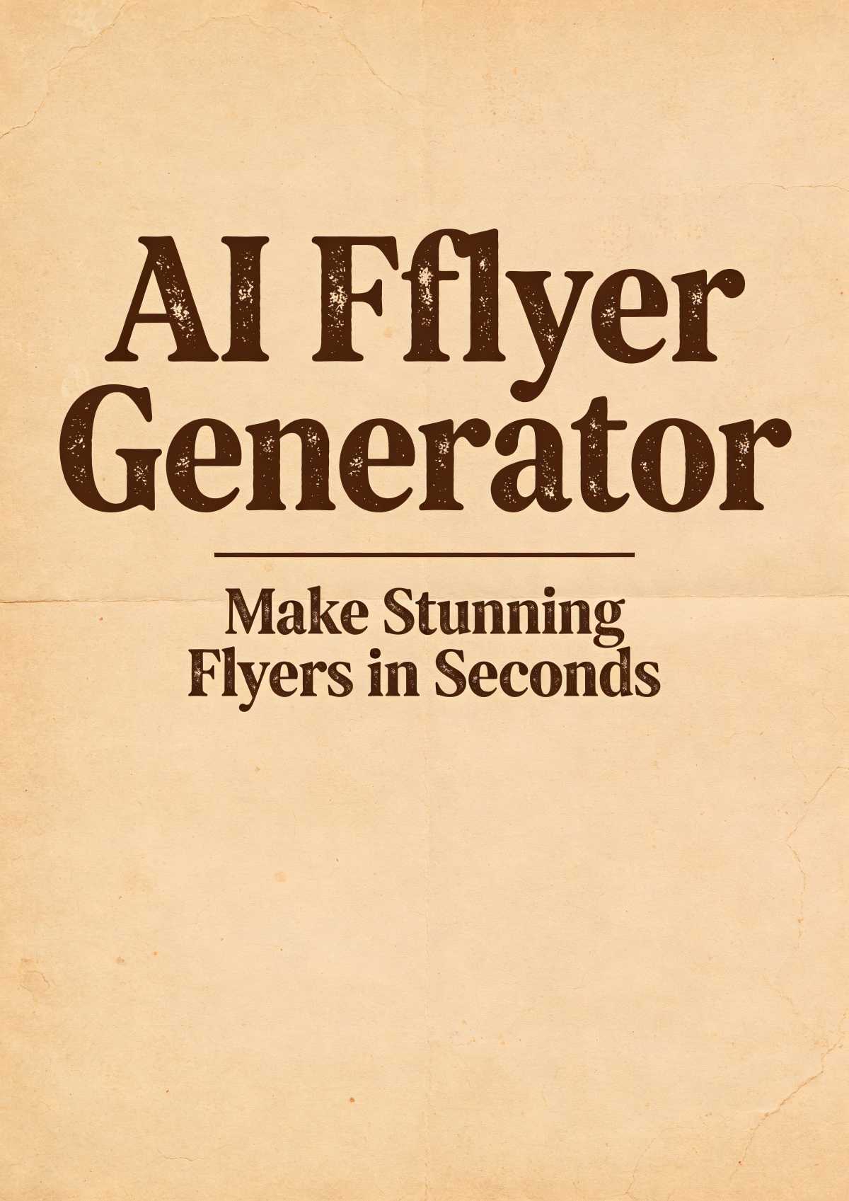 PixExact AI Flyer Generator creating a professional flyer