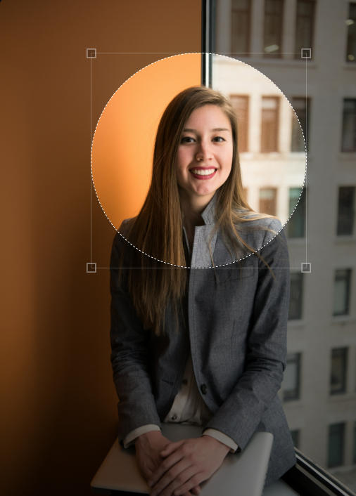 Crop profile picture to circle