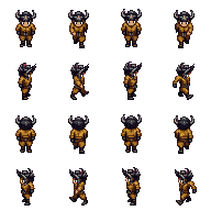 Minotaur viking with large horns