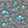 seamless pixel art stone floor tile, grey and blue stones, dungeon style, clear edges, no visible seams