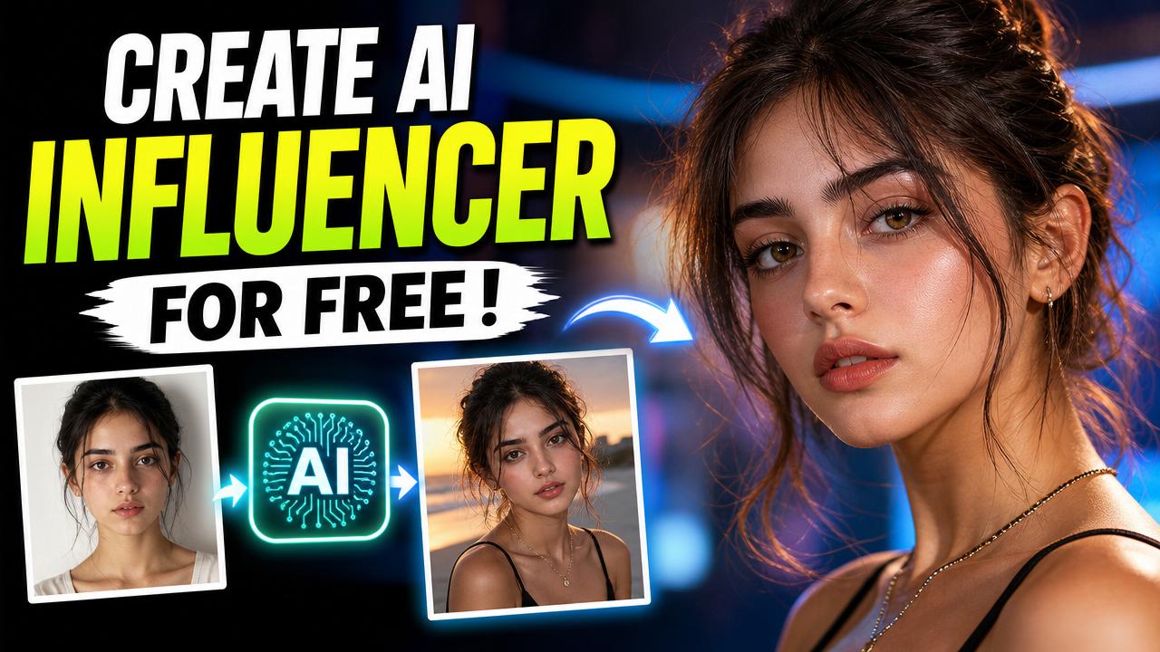 Eksempel på AI-generert tutorial YouTube-miniatyrbilde